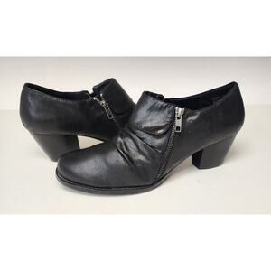 Baretraps Women's Rosamund Black Ankle Booties Side Zippers 10M